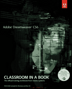Free Download PDF Books, Adobe Dreamweaver CS6 Classroom in a Book