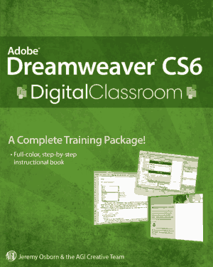 Free Download PDF Books, Adobe Dreamweaver CS6 Digital Classroom