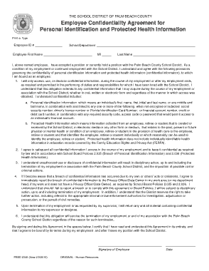 Personal Employee Confidentiality Agreement Template