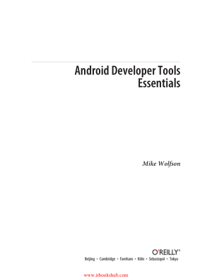 Free Download PDF Books, Android Developer Tools Essentials