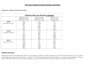 Free Download PDF Books, Physical Schedule Rotation Policy Template