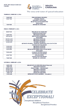Annual Conference Schedule Template