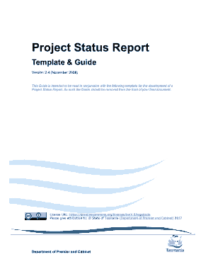 Free Download PDF Books, Project Status Report and Guide Template
