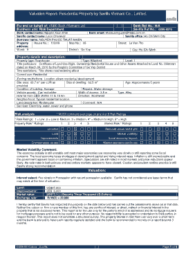 Residential Valuation Report Template