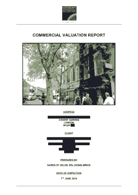 Sample Commercial Valuation Report Template