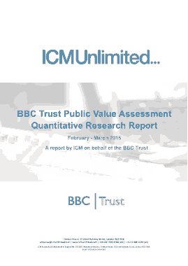 Value Assessment Quantitative Research Report Template