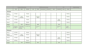 Small Business Marketing Schedule Template