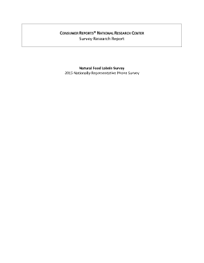 Printable Survey Research Report Template
