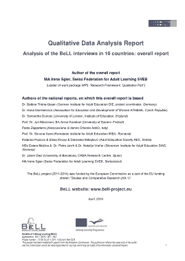 Qualitative Data Analysis Research Report Template