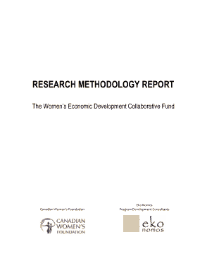 Research Methodology Report Template