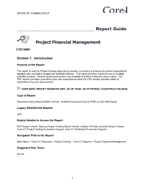 Financial Management Project Report Format Template
