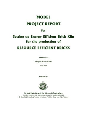 Manufacturing Model Project Report Template