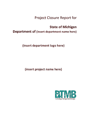 Project Closure Report Sample Template