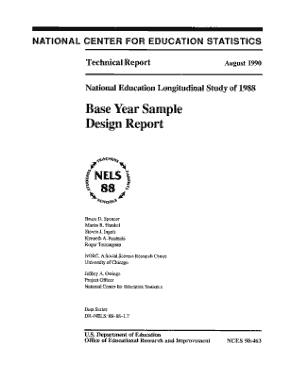 National Education Technical Report Sample Template