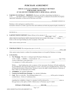 Sample Property Purchase Agreement Pdf Template