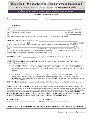 Blank Purchase and Sales Agreement Template