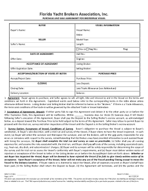 Florida Purchase Sale Agreement Template