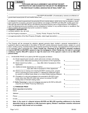 Sale and Purchase Agreement and Deposit Receipt Template
