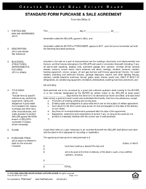 Standard Purchase and Sale Agreement Template