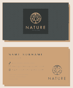 Dark Classic Business Card Template Free Vector
