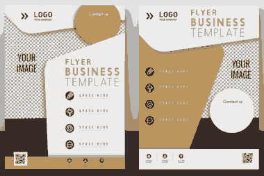 Business Flyer Elegant Modern Graphic Free Vector