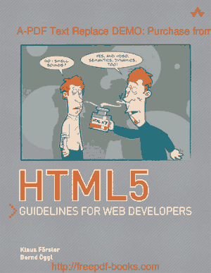 Free Download PDF Books, HTML5 Guidelines For Web Developers