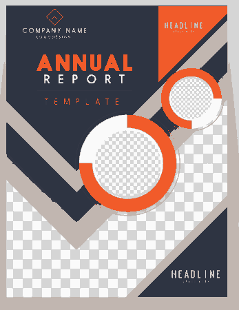 Business Annual Report Cover Elegant Free Vector