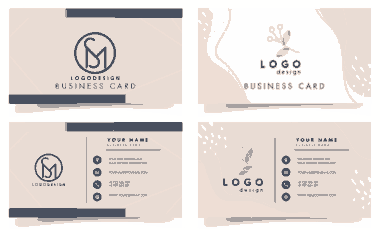 Free Download PDF Books, Business Card Classical Simple Plant Free Vector