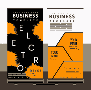 Free Download PDF Books, Business Poster Grunge Flat Geometric Free Vector