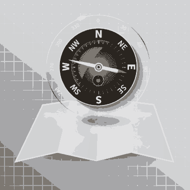 Compass Background Modern Shiny Glass Free Vector