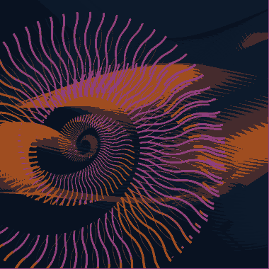 Decorative Background Spiral Shape Free Vector