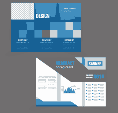 Brochure Trifold With Modern Bright Style Free Vector