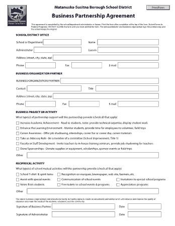 Business Office Partnership Agreement Simple Template