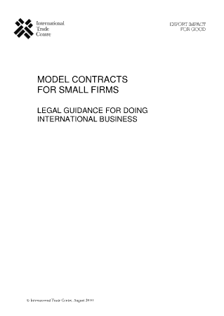 Model Contract For Small Firms Template