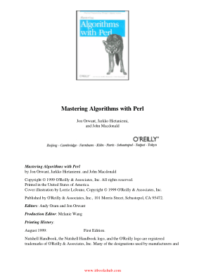 Free Download PDF Books, Mastering Algorithms with Perl