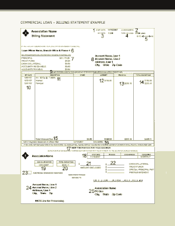Commercial Loan Billing Statement Template