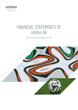 Financial Statement of Adidas AG Template