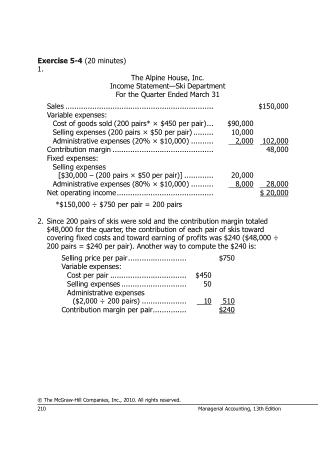Traditional Income Statement Template