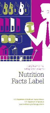 Nutrition Label Fact Sheet Template