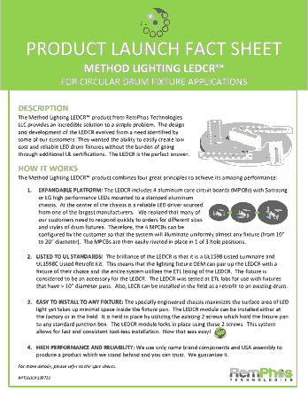 Product Launch Fact Sheet Template