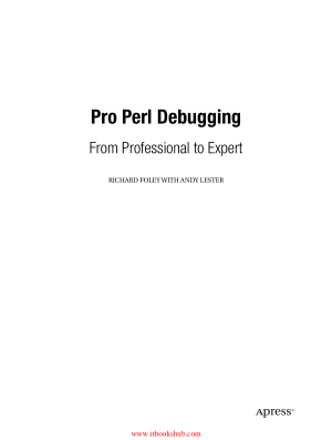 Free Download PDF Books, Pro Perl Debugging