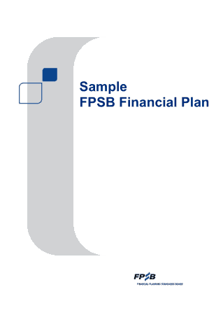 FPSB Financial Plan Sample Template