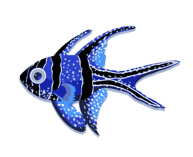 Decorative Background Fish Theme Blue Black Design Free Vector