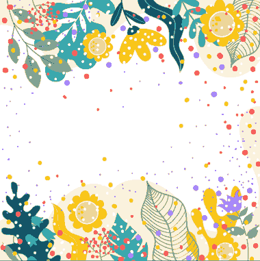 Nature Background Colorful Classic Handdrawn Leaves Floras Decor Free Vector