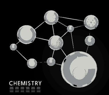 Chemistry Background Circle Connection Decoration Molecule Icons Free Vector
