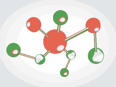 Chemistry Background Molecule Connection Design 3D Decor Free Vector