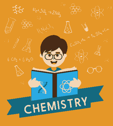 Free Download PDF Books, Chemistry Background Researching Human Icon Handdrawn Decor Free Vector
