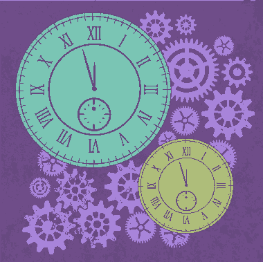 Clocks Background Grungy Gears Backdop Classical Decoration Free Vector