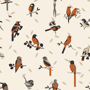 Birds Species Background Colorful Classical Design Free Vector