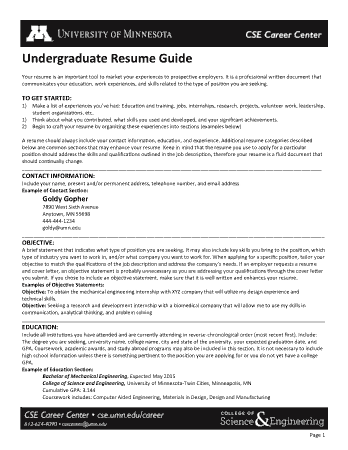 Free Download PDF Books, Engineering Resume Objective Statement Example Template